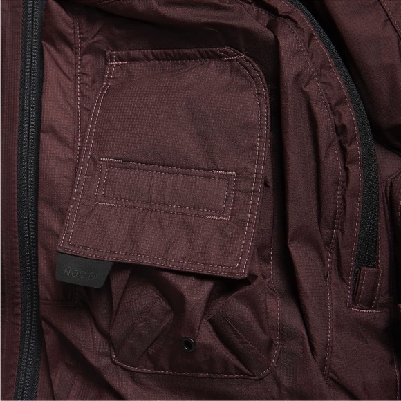 Nike X NOCTA Men's Drake Deep Pockets Track Jacket Dark Wine Size S - Picture 4 of 16